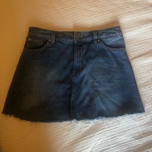 Dark Wash Denim Skirt